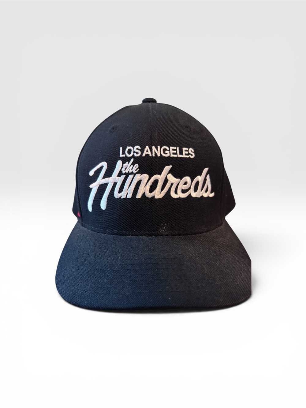 The Hundreds Black & White LA Script Snapback